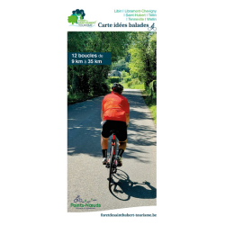 Map "Carte idées balades à vélo" in French